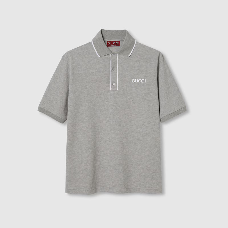 Cotton piquet polo shirt