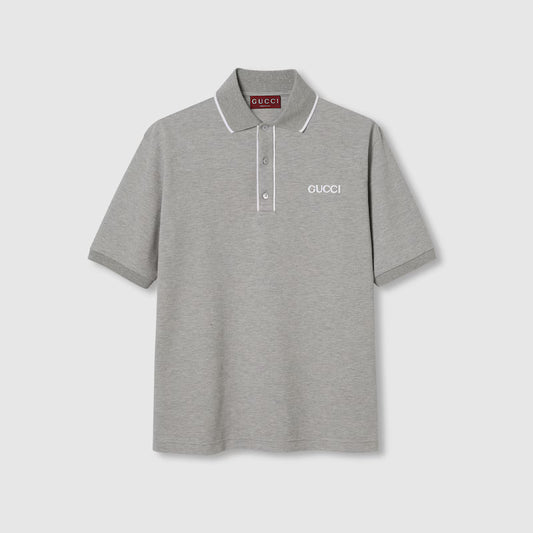Cotton piquet polo shirt