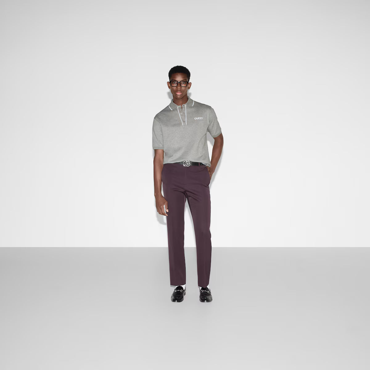 Cotton piquet polo shirt