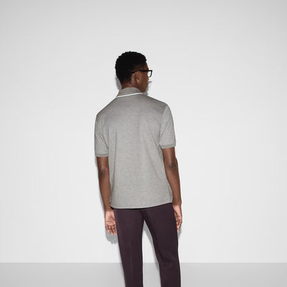 Cotton piquet polo shirt