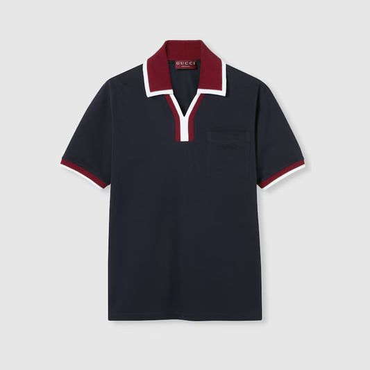 Cotton piquet polo shirt