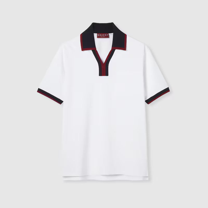 Cotton piquet polo shirt