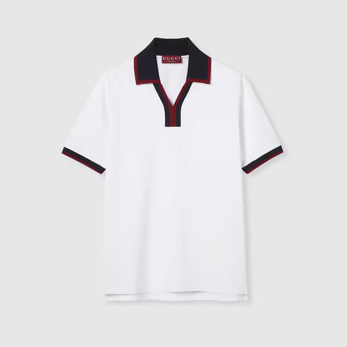 Cotton piquet polo shirt
