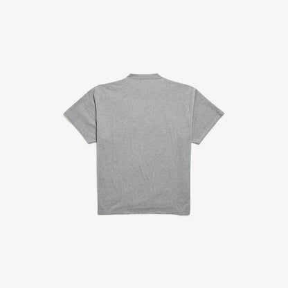 Men's Luxury Script Oversized T-shirt in Dark Heather Grey/blue