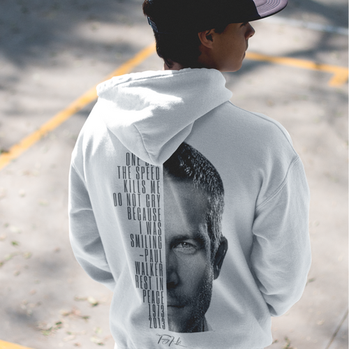 Paul Walker Zitat premium Hoodie