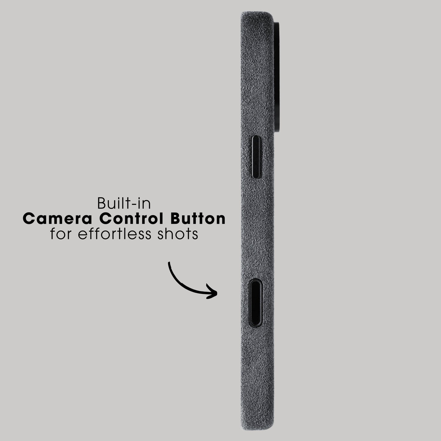 iPhone 17 Pro Max - Alcantara Case - Space Grey