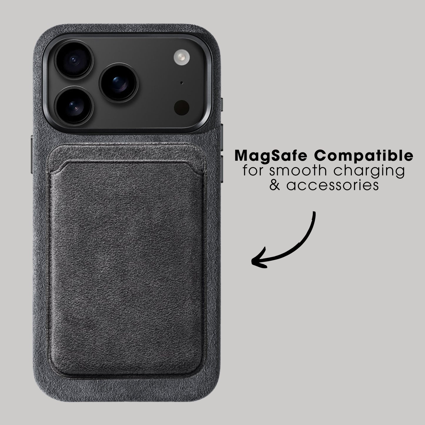 iPhone 17 Pro Max - Alcantara Case - Space Grey