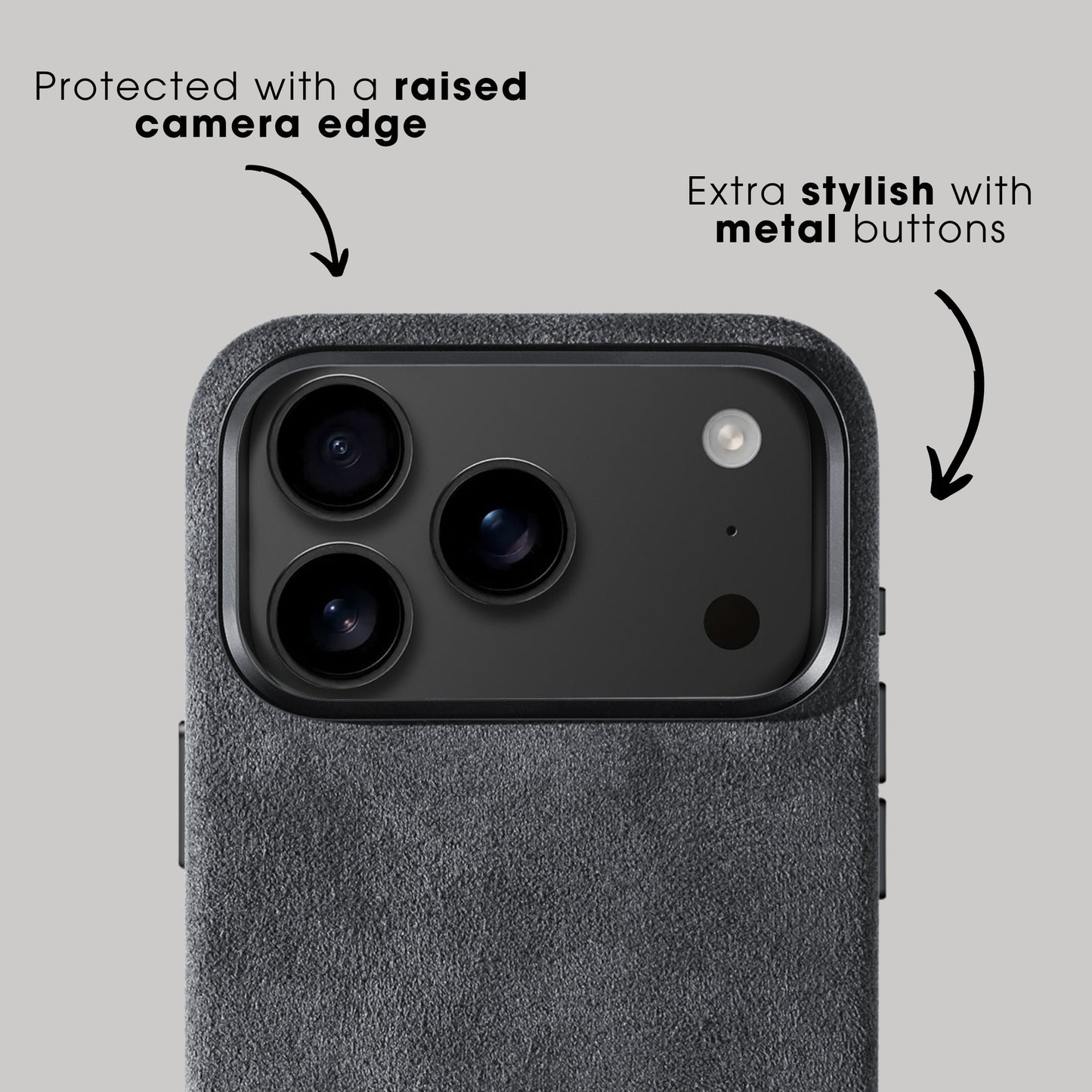 iPhone 17 Pro Max - Alcantara Case - Space Grey